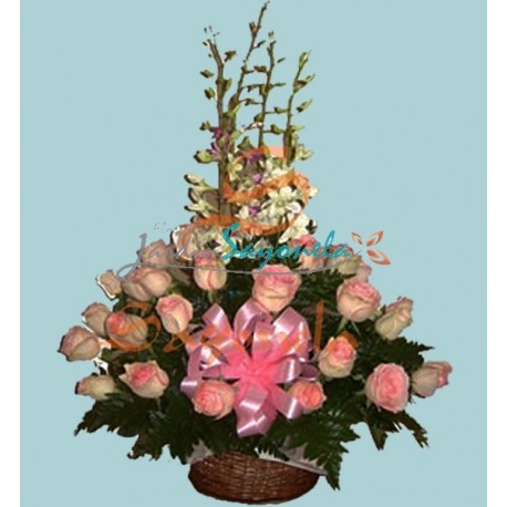 Rosas Bicolor y Dendrobium